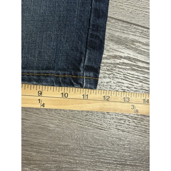 Levi’s 569 Navy Long Denim Jeans Shorts Jorts Y2K Skater Streetwear - Men’s 38 - Picture 8 of 8